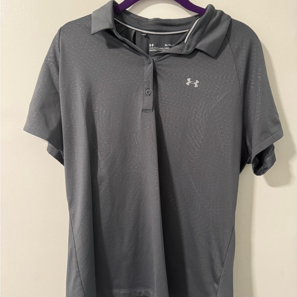 Under Armour Gray Performance Polo Shirt